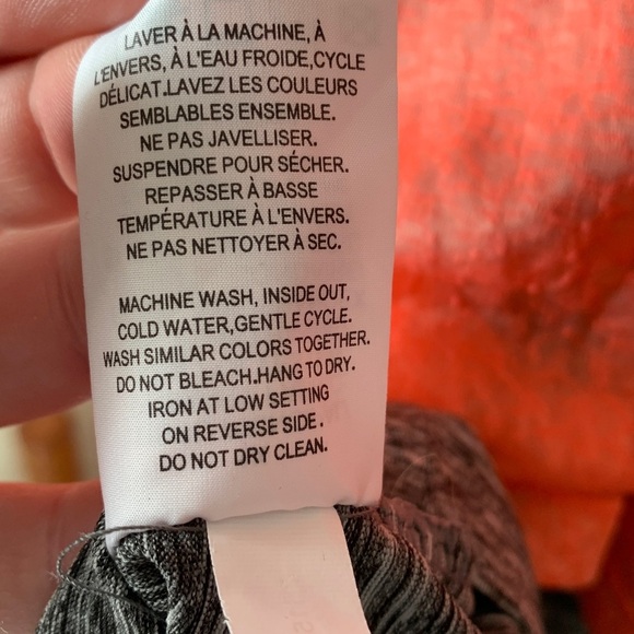 Coral and Gray Athletic Tank Top 1X - Picture 7 of 7